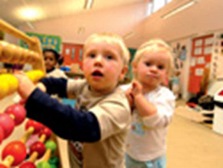 Children in nursery Credit: Joan Russell