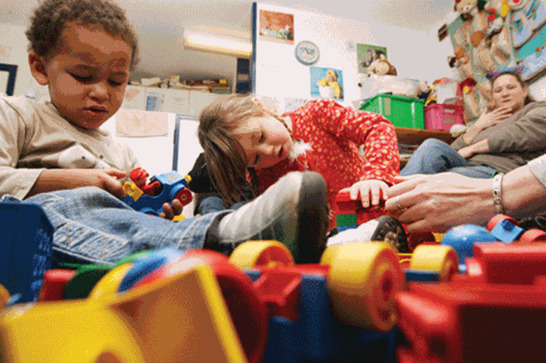 Labour claims services in children's centres have been hit by cuts. Image: Arlen Connelly