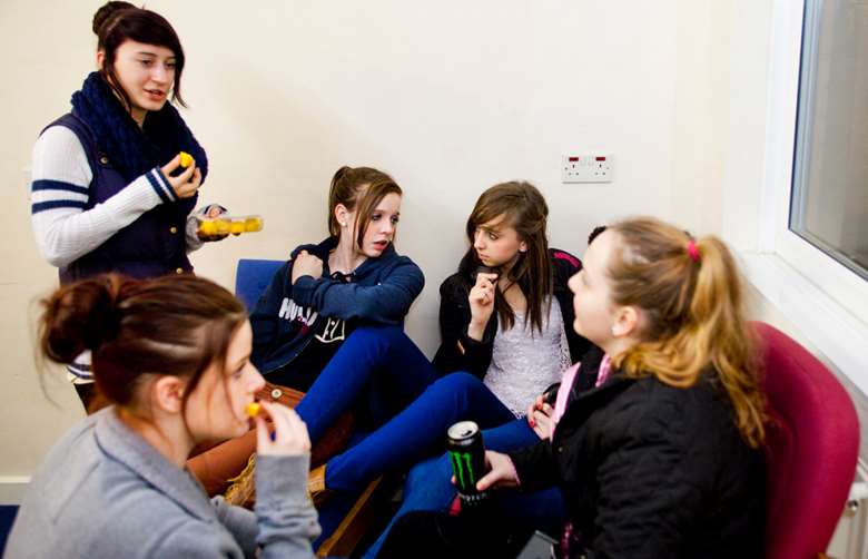 Encourage young people to talk to each other to discover things that they have in common