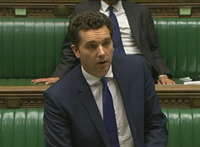 Children's minister Edward Timpson said the social care innovation programme is helping to transform children's lives. Picture: Parliament TV