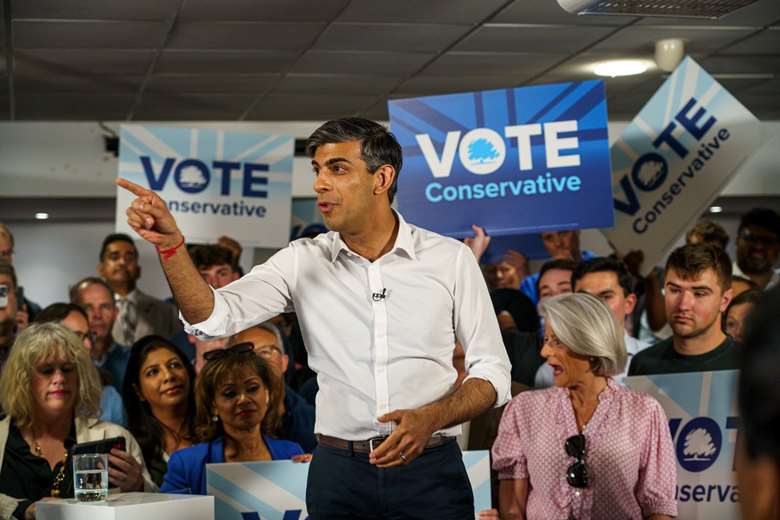 Rishi Sunak has announced plans for a year of national service for 18-year-olds if elected in July. Picture: Rishi Sunak/X